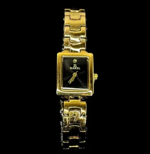 Maxel Gold-Tone Women's Square Watch