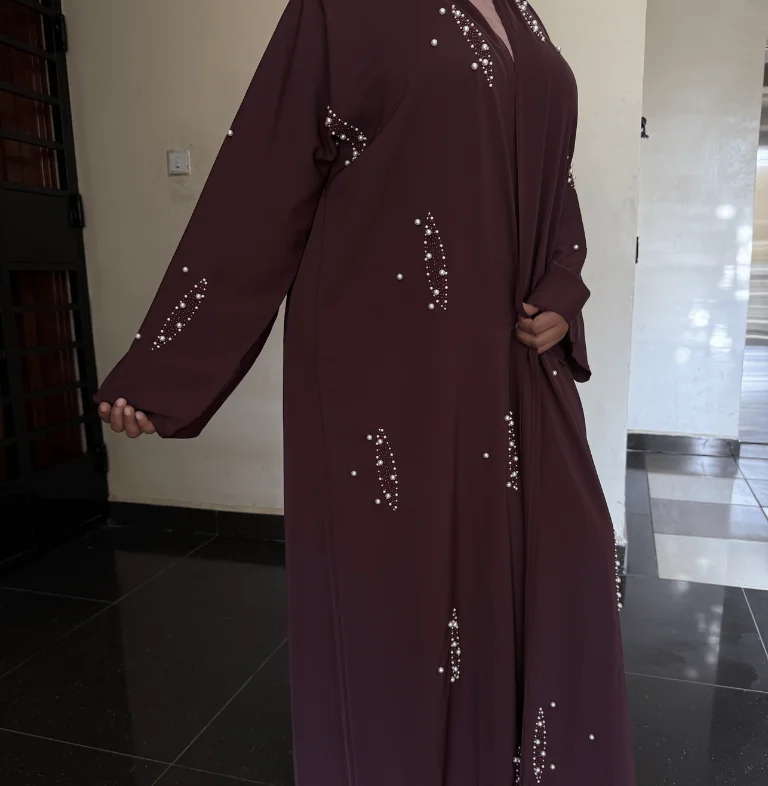 Midnight Bloom Abaya