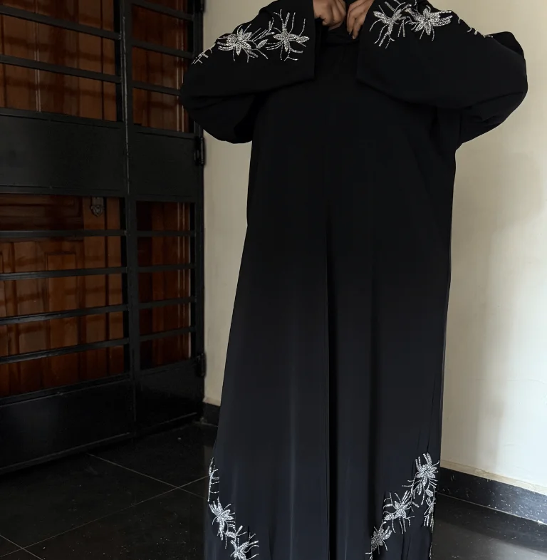 Starlight Black Abaya
