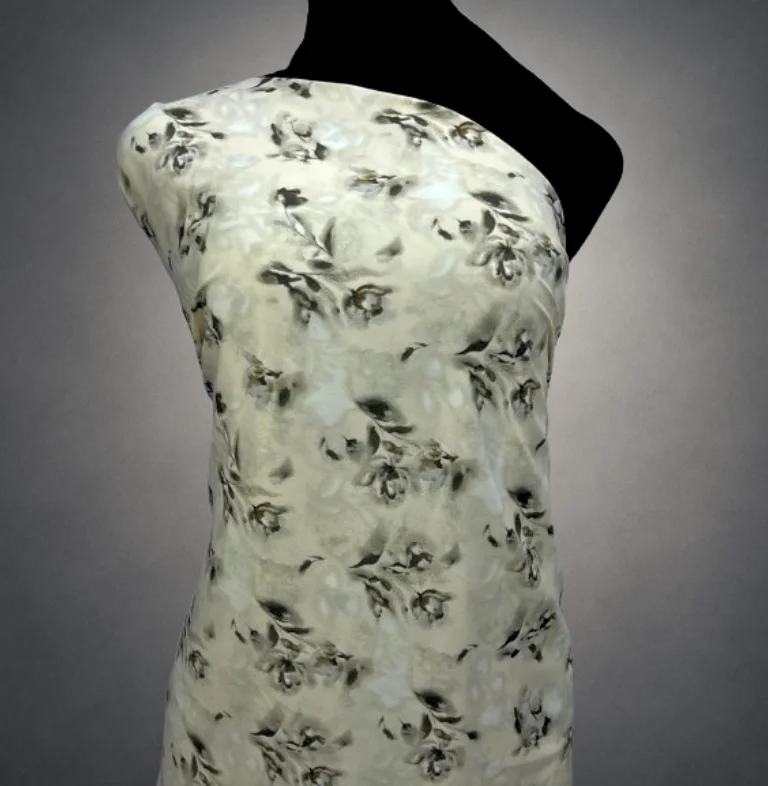Soft Floral Crepe