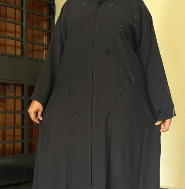 Ebony Cascade Abaya