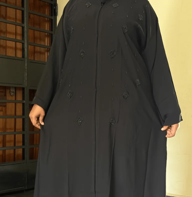 Ebony Cascade Abaya