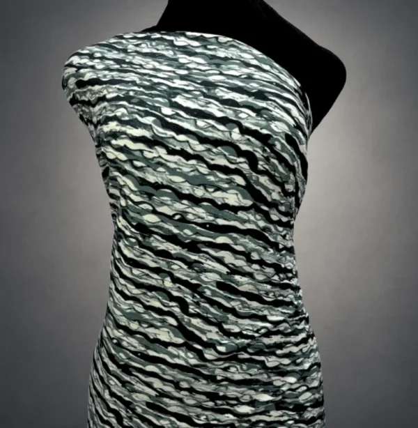 Wavy Texture Crepe